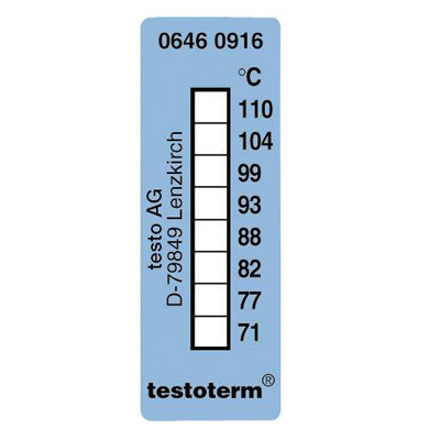 نوار دمایی محدوده 71 تا 110 درجه سانتی گراد برند Testoterm